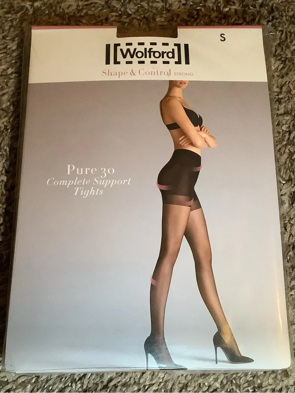 Wolford pure 30 complete support tights, color gobi, size: S